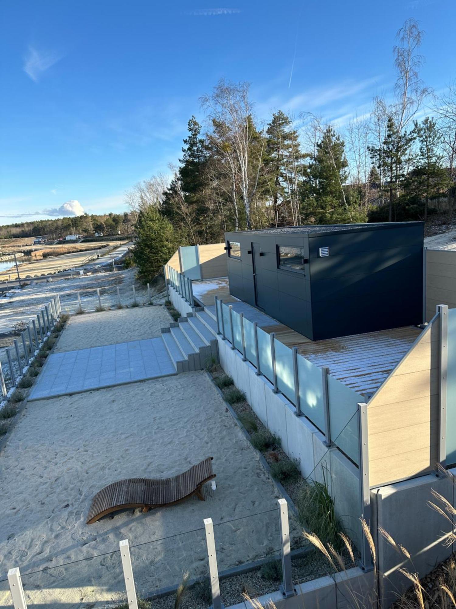 Schwimmendes Ferienhaus Sky Elsterheide 외부 사진
